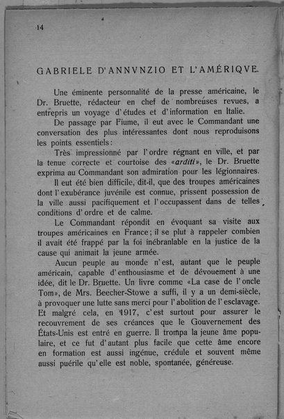 Actes et communiqués du bureau des relations extérieures du 28 novembre 1919 au 1er mai 1920